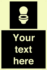 Custom information: black panel wc toilet